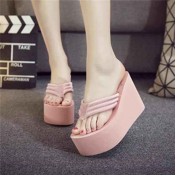 slippers women fashion summer chunky sole wedges heels flip flops casual shoes arrival waterproof taiwan lady sandals88, Black
slippers women fashion summer chunky sole wedges heels flip flops casual shoes arrival waterproof taiwan lady sandals88, Black
