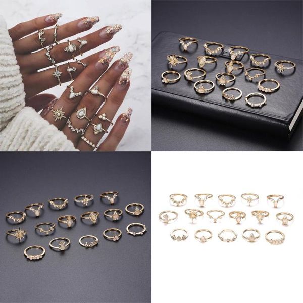 cluster rings 16pcs women fashion geometry rhinestone flowers boho style rings(packaging with bag) party knuckle set, Golden;silver
cluster rings 16pcs women fashion geometry rhinestone flowers boho style rings(packaging with bag) party knuckle set, Golden;silver