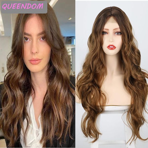 long brown natural wavy lace front wig ombre synthetic body wave lolita lace part wigs for women heat resistant cosplay lace wig, Black
long brown natural wavy lace front wig ombre synthetic body wave lolita lace part wigs for women heat resistant cosplay lace wig, Black