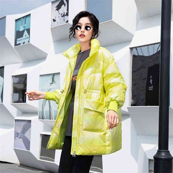 women gradient color fashion thick white duck down coats lady pocket drawstring female casual outwear warm parkas 210519, Black
women gradient color fashion thick white duck down coats lady pocket drawstring female casual outwear warm parkas 210519, Black