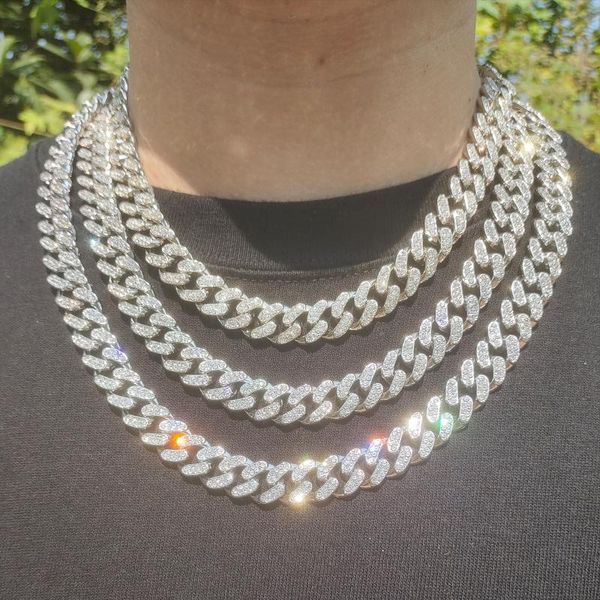 chains 13mm hip hop iced out paved rhinestones 2pcs kit full miami curb cuban chain cz bling rapper necklaces for men women jewelry, Silver
chains 13mm hip hop iced out paved rhinestones 2pcs kit full miami curb cuban chain cz bling rapper necklaces for men women jewelry, Silver
