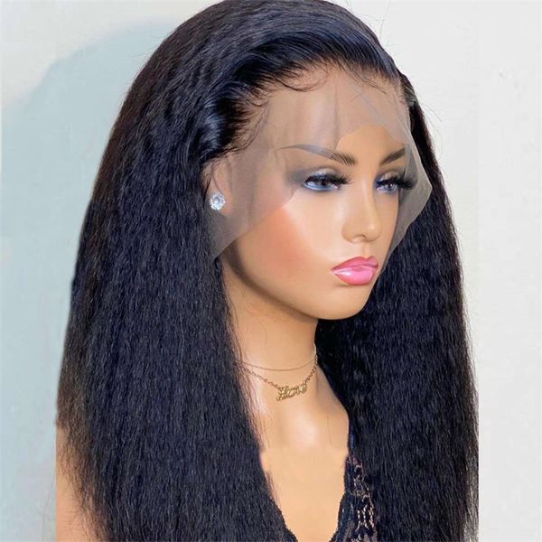 kinky straight lace front wigs for black women glueless soft long yaki wig preplucked heat resistant fiber, Black;brown
kinky straight lace front wigs for black women glueless soft long yaki wig preplucked heat resistant fiber, Black;brown