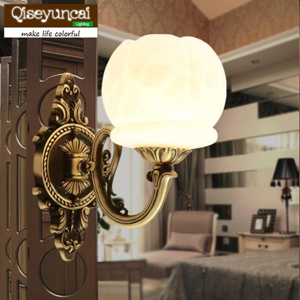 wall lamp qiseyuncai 2021 american living room retro copper corridor aisle single simple bedroom bedside lamps
wall lamp qiseyuncai 2021 american living room retro copper corridor aisle single simple bedroom bedside lamps