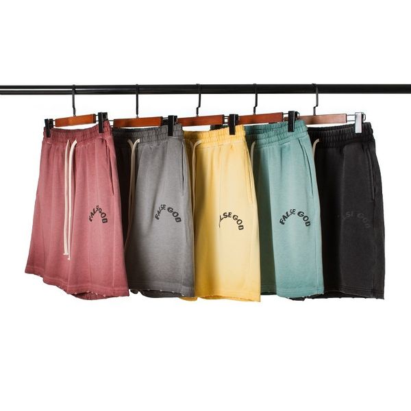 fashionable shorts 2021 summer high street wash used loose foam letter printed sweatpants, White;black
fashionable shorts 2021 summer high street wash used loose foam letter printed sweatpants, White;black