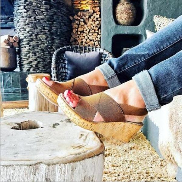 women high heels sandals gladiator summer wedges open toe beach ladies shoes elastic band cross strappy roman, Black
women high heels sandals gladiator summer wedges open toe beach ladies shoes elastic band cross strappy roman, Black