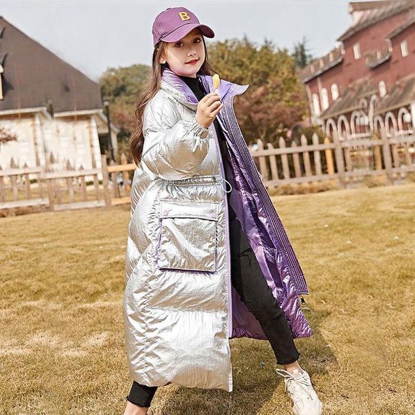 down coat girls white duck children's jacket mid-length clothing winter clothes for, Blue;gray
down coat girls white duck children's jacket mid-length clothing winter clothes for, Blue;gray