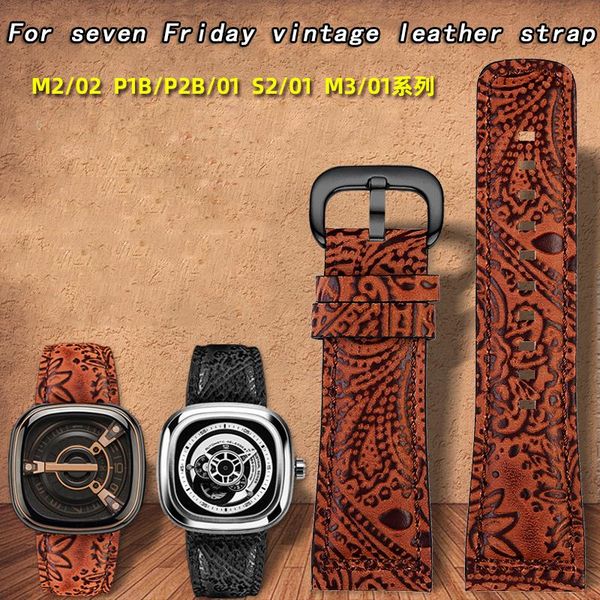 watch bands for seven on friday strap m1 sf-m2/02 sf-m3/01 q1 q2 q3 p3vintage leather watchband men's bracelet belt accessories 28mm, Black;brown
watch bands for seven on friday strap m1 sf-m2/02 sf-m3/01 q1 q2 q3 p3vintage leather watchband men's bracelet belt accessories 28mm, Black;brown