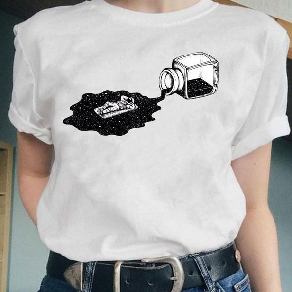 women's t-shirt women funny space cute printing 90s beach lovely graphic fashion female clothes cartoon lady tees tshirt print, White
women's t-shirt women funny space cute printing 90s beach lovely graphic fashion female clothes cartoon lady tees tshirt print, White