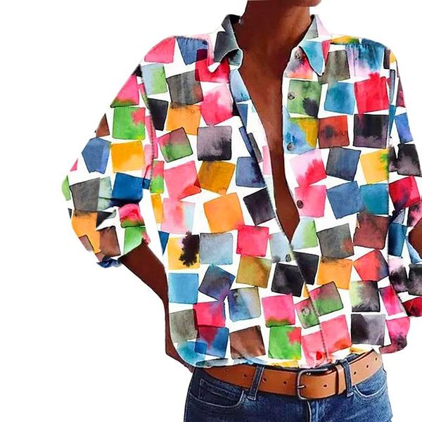 women's blouses & shirts vintage geometric print long sleeve lady women autumn 2021 street fashion turn-down collar oversized casual, White
women's blouses & shirts vintage geometric print long sleeve lady women autumn 2021 street fashion turn-down collar oversized casual, White