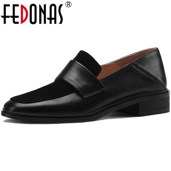 dress shoes fedonas vintage non-slip woman heels spring genuine leather thick pumps est concise office lady for women, Black
dress shoes fedonas vintage non-slip woman heels spring genuine leather thick pumps est concise office lady for women, Black