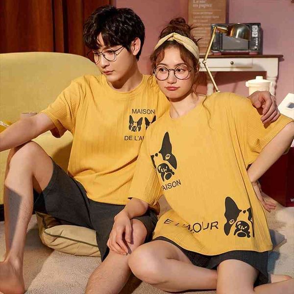 pajamas set couples summer womens sleepwears thin short sleeve shorts cartoon cute and comfortable men can wear home deco, Black;red
pajamas set couples summer womens sleepwears thin short sleeve shorts cartoon cute and comfortable men can wear home deco, Black;red