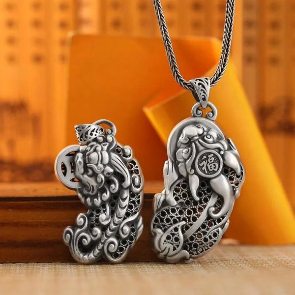 chains pendant men and women lucky transit necklace men's trendy personality retro amulet jewelry accessories, Silver
chains pendant men and women lucky transit necklace men's trendy personality retro amulet jewelry accessories, Silver