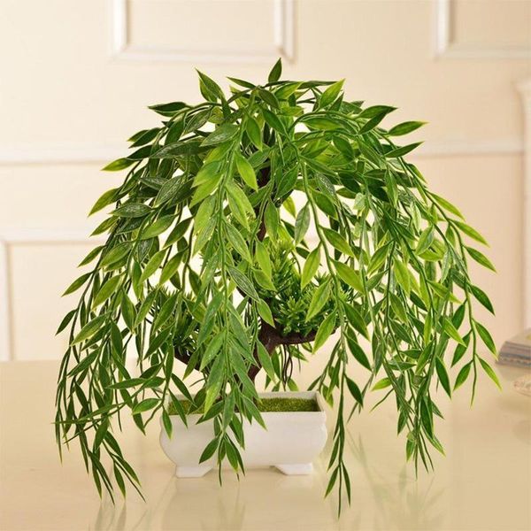 decorative flowers & wreaths 5 forks green leaf bamboo willow simulation plant fake flower wall balcony decoration
decorative flowers & wreaths 5 forks green leaf bamboo willow simulation plant fake flower wall balcony decoration