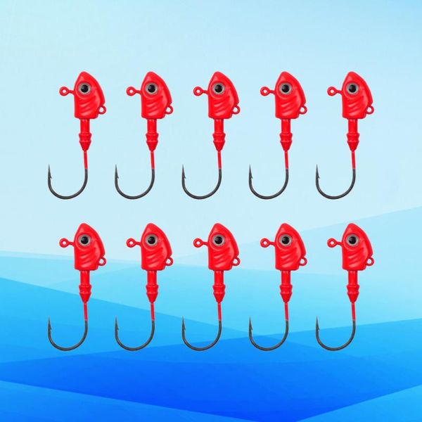 fishing simulation fish hook head compound lead with bait pointed mouth (red 10g) hooks
fishing simulation fish hook head compound lead with bait pointed mouth (red 10g) hooks