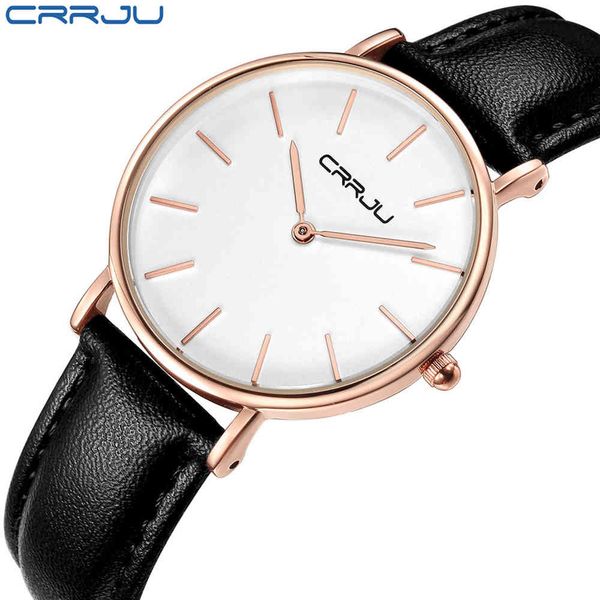 women watch crrju ladies casual quartz watches elegant classical leather waterproof dress wristwatch for women relogio feminino 210517, Slivery;brown
women watch crrju ladies casual quartz watches elegant classical leather waterproof dress wristwatch for women relogio feminino 210517, Slivery;brown
