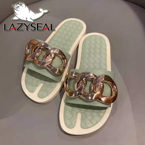 slippers lazyseal luxury gold chain summer flat with slides women flip flops peep toe comfortable shoes slip on zapato mujer, Black
slippers lazyseal luxury gold chain summer flat with slides women flip flops peep toe comfortable shoes slip on zapato mujer, Black