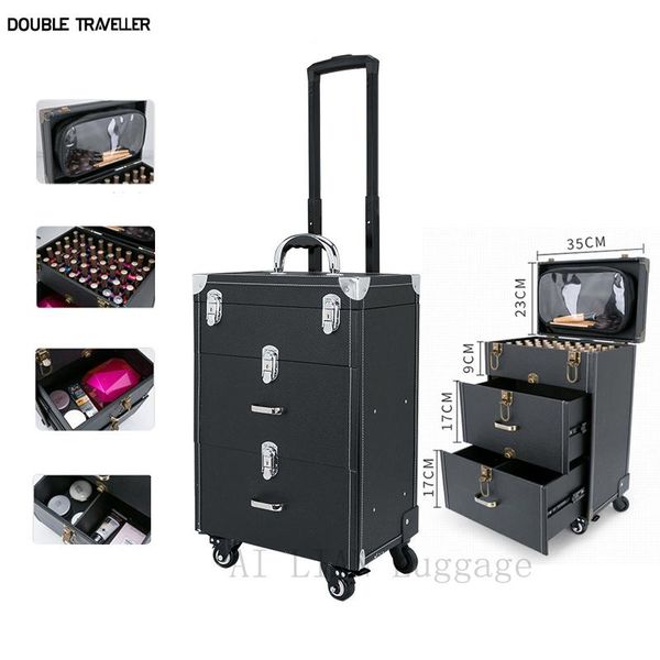 professional tattoo nail box spinner wheel pull rod makeup trolley luggage case high capacity big cosmetic bag travel bags & cases
professional tattoo nail box spinner wheel pull rod makeup trolley luggage case high capacity big cosmetic bag travel bags & cases