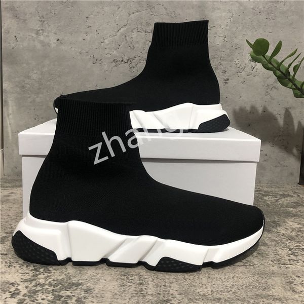black white speed trainer casual shoes man woman socks boots with box stretch-knit casual boots race runner shoes .
black white speed trainer casual shoes man woman socks boots with box stretch-knit casual boots race runner shoes .
