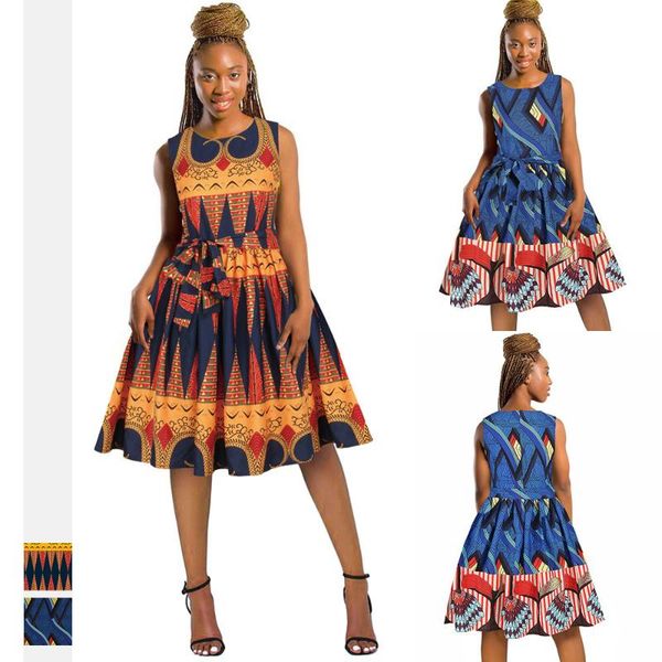 summer african dresses for women dashiki print sleeveless knee length dress belted party robe africaine casual, Black;gray
summer african dresses for women dashiki print sleeveless knee length dress belted party robe africaine casual, Black;gray