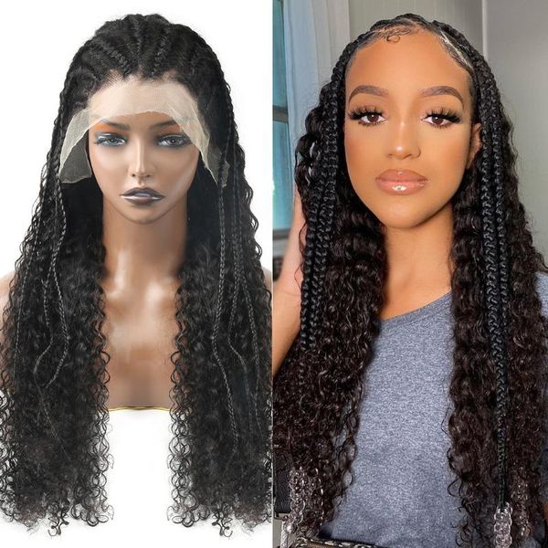 lace wigs braids wig 18inch 13x4 hd frontal goddess hairstyles human hair half up down black women, Black;brown
lace wigs braids wig 18inch 13x4 hd frontal goddess hairstyles human hair half up down black women, Black;brown