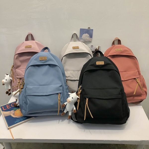 2021 trend solid color women backpack large capacity nylon waterproof student school bag lightweight travel
2021 trend solid color women backpack large capacity nylon waterproof student school bag lightweight travel