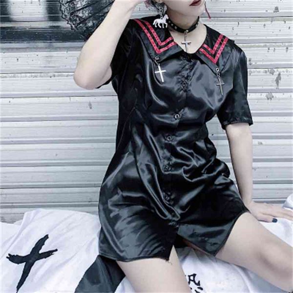 casual dresses spring summer arrival women cheongsam dress retro short sleeve black gothic punk cross 1287, Black;gray
casual dresses spring summer arrival women cheongsam dress retro short sleeve black gothic punk cross 1287, Black;gray