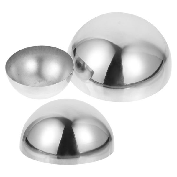 novelty items 3 pcs stainless steel hollow half balls mirror polished shiny hemisphere
novelty items 3 pcs stainless steel hollow half balls mirror polished shiny hemisphere