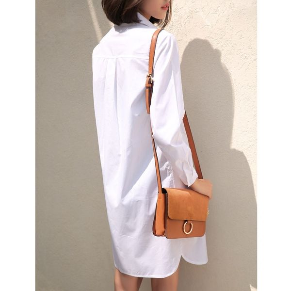 2 colors s-4xl large size long shirts for women bf boyfriend style brief collar loose fashion casual oversize blouse, White
2 colors s-4xl large size long shirts for women bf boyfriend style brief collar loose fashion casual oversize blouse, White