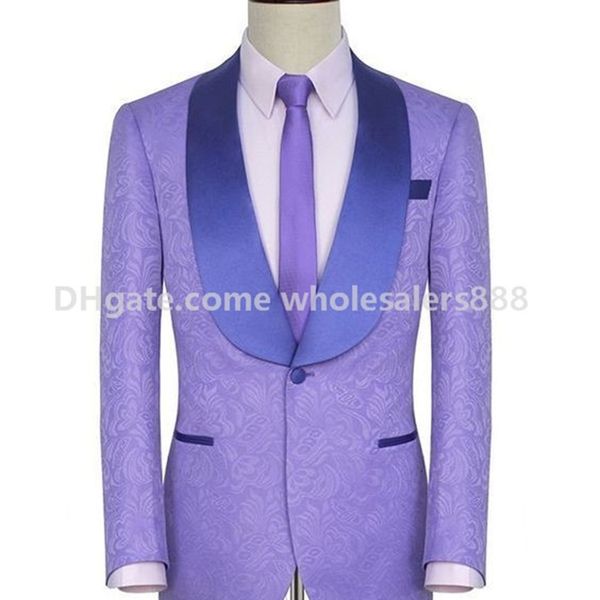 men's suits & blazers brand groomsmen lavender pattern groom tuxedos shawl satin lapel men side vent wedding/prom man ( jacket+pan, White;black
men's suits & blazers brand groomsmen lavender pattern groom tuxedos shawl satin lapel men side vent wedding/prom man ( jacket+pan, White;black