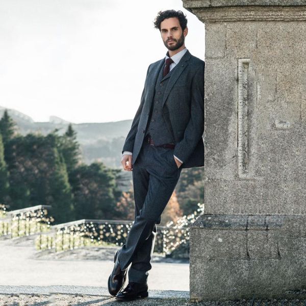 men's suits & blazers men 2021 slim fit dark grey man tuxedo for wedding formal custom winter business beach 3pieces suit hombre, White;black
men's suits & blazers men 2021 slim fit dark grey man tuxedo for wedding formal custom winter business beach 3pieces suit hombre, White;black