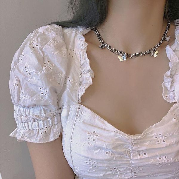pendant necklaces punk fashion silver color butterfly choker necklace for women girls party korean thick chain 2021 jewelry
pendant necklaces punk fashion silver color butterfly choker necklace for women girls party korean thick chain 2021 jewelry