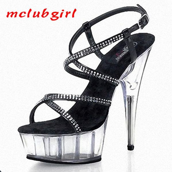 mclubgirl 15cm heels nightclub fun model rhinestone high heel crystal sandals thin versatile women's shoes lyp, Black
mclubgirl 15cm heels nightclub fun model rhinestone high heel crystal sandals thin versatile women's shoes lyp, Black