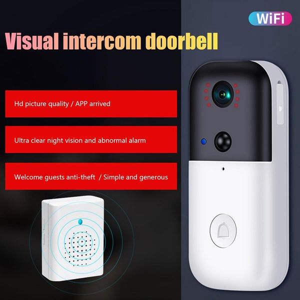 doorbells wifi doorbell camera with chime video 1080p 2-way audio infrared night vision pir
doorbells wifi doorbell camera with chime video 1080p 2-way audio infrared night vision pir