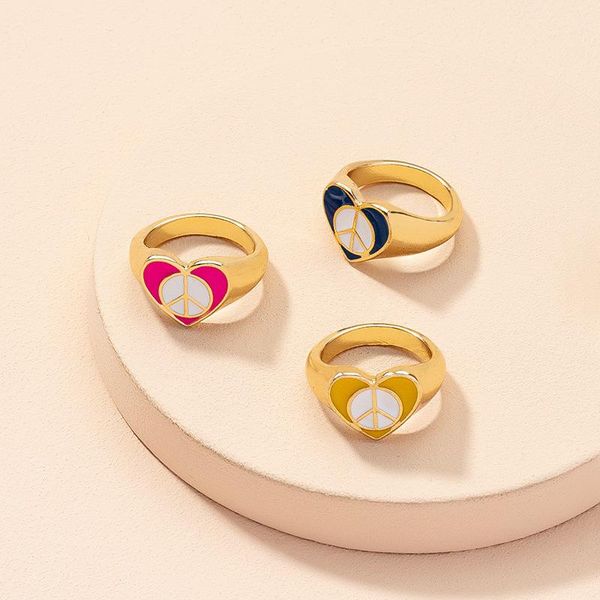wedding rings korean simple creative colorful white round pattern love heart ring for women men fashion finger jewelry accessories, Slivery;golden
wedding rings korean simple creative colorful white round pattern love heart ring for women men fashion finger jewelry accessories, Slivery;golden