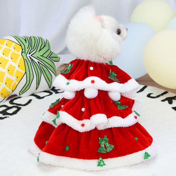 female dog skirt pet christmas dress winter warm thick cute cartoon small cloth costume apparel puppy kitten
female dog skirt pet christmas dress winter warm thick cute cartoon small cloth costume apparel puppy kitten