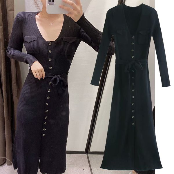 casual dresses new black lace up tight dress womens midi knitting long sleeve slim waist vestidos chic party es 0yy1, Black;gray
casual dresses new black lace up tight dress womens midi knitting long sleeve slim waist vestidos chic party es 0yy1, Black;gray