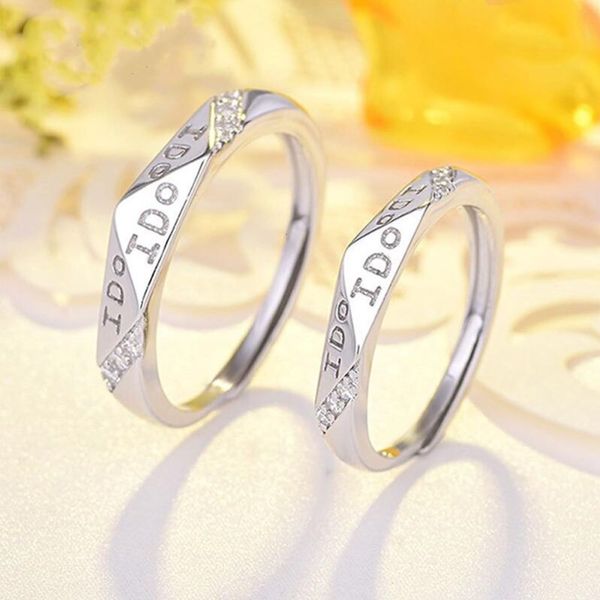 yihao jewelry diamond letter s925 silver lovers ring women's creative hand decoration net red, Black
yihao jewelry diamond letter s925 silver lovers ring women's creative hand decoration net red, Black