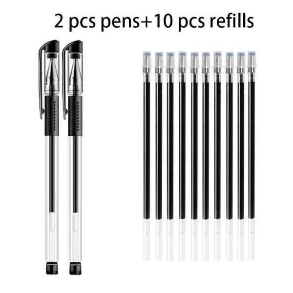 gel pens 12 pcs/lot 0.5mm pen refill rod set high capacity blue black ink shool washable handle writing stationery
gel pens 12 pcs/lot 0.5mm pen refill rod set high capacity blue black ink shool washable handle writing stationery
