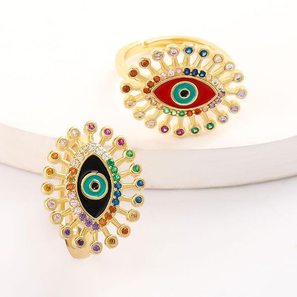 dripping eyes copper color zircon couple ring women and men fashion opening adjustable jewelry accessories wedding rings, Slivery;golden
dripping eyes copper color zircon couple ring women and men fashion opening adjustable jewelry accessories wedding rings, Slivery;golden