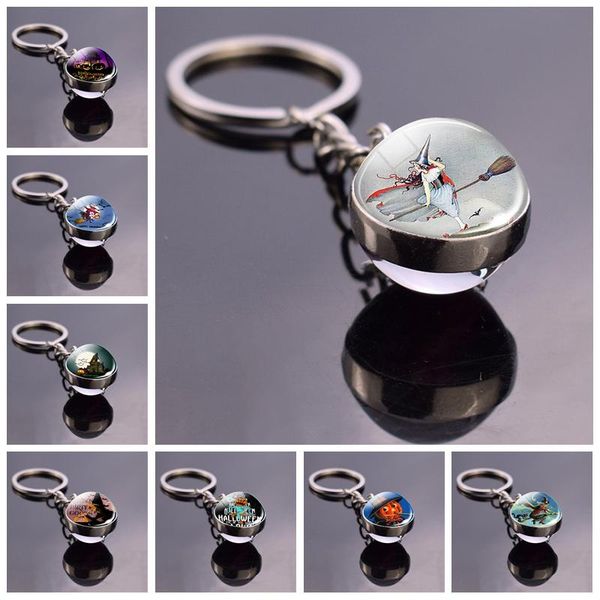 keychains pumpkin lantern witch with broom keyfob black cat and bat picture glass ball keychain keyring pendant halloween party jewelry, Silver
keychains pumpkin lantern witch with broom keyfob black cat and bat picture glass ball keychain keyring pendant halloween party jewelry, Silver