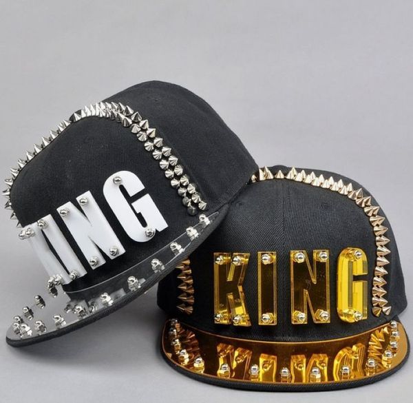 acrylic board spike studs rivet king baseball cap women and men street punk rock hiphop snapback caps, Blue;gray
acrylic board spike studs rivet king baseball cap women and men street punk rock hiphop snapback caps, Blue;gray