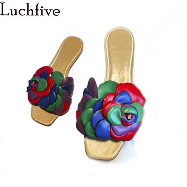 mixed color flower sandals mules female petal designer leather slippers woman summer outdoors beach party shoes1, Black
mixed color flower sandals mules female petal designer leather slippers woman summer outdoors beach party shoes1, Black