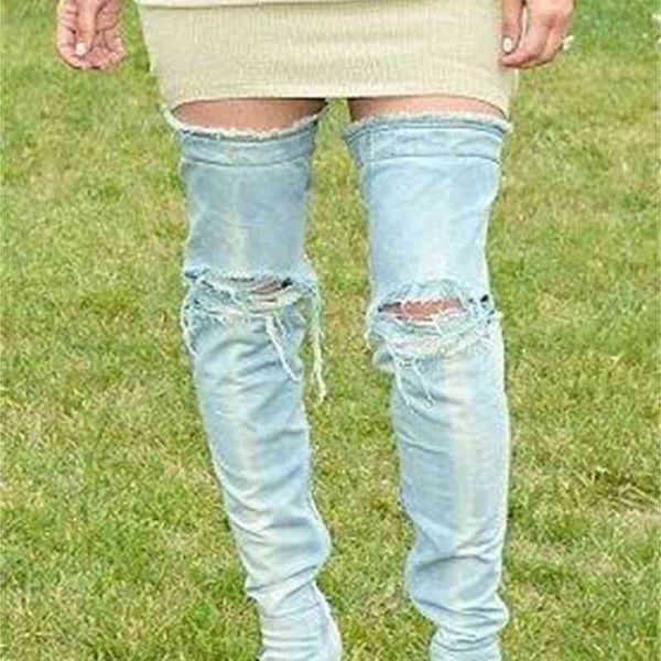 boot blue light cut-out thigh toe open track on knee gladiator sandals in high heels boots, Black
boot blue light cut-out thigh toe open track on knee gladiator sandals in high heels boots, Black