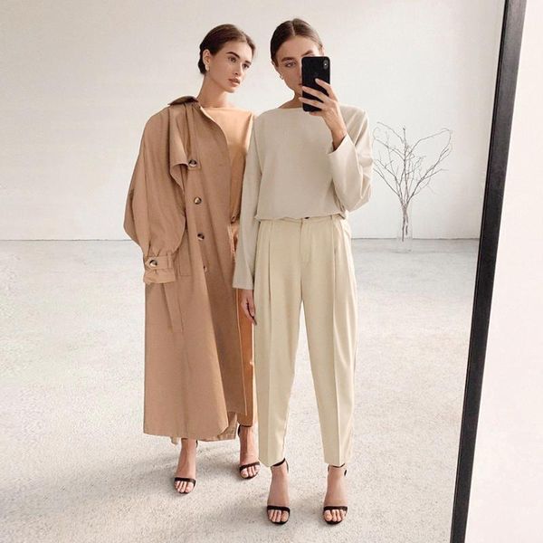 women's pants & capris fashion autumn brown high waist slim woman khaki trousers mujer casual solid basic pencil female clothing 2021, Black;white
women's pants & capris fashion autumn brown high waist slim woman khaki trousers mujer casual solid basic pencil female clothing 2021, Black;white