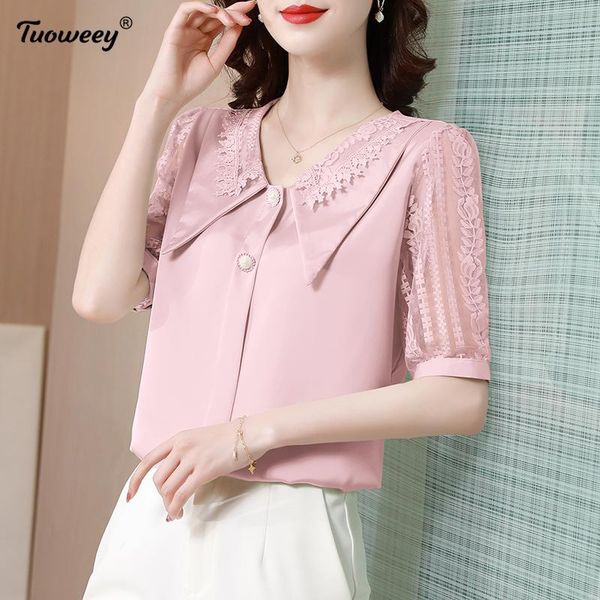 women's blouses & shirts 2021 fashion turn down collar office lady shirt chiffon blouse women plus size short sleeve pink clothing blu, White
women's blouses & shirts 2021 fashion turn down collar office lady shirt chiffon blouse women plus size short sleeve pink clothing blu, White