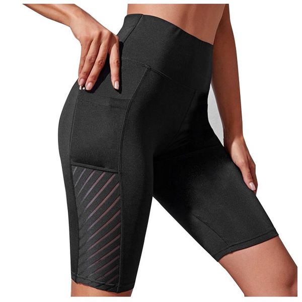 women's shorts high waist hip lift sport running leggings yoga pants with pockets skinny breathable tight, White;black
women's shorts high waist hip lift sport running leggings yoga pants with pockets skinny breathable tight, White;black