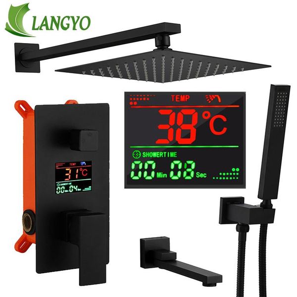 black brass shower head 3-ways digital display mixer taps bathroom faucet 3-functions faucets set sets
black brass shower head 3-ways digital display mixer taps bathroom faucet 3-functions faucets set sets