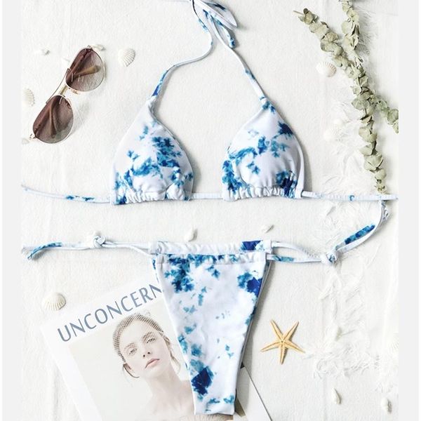 women's swimwear tie dye micro bikini push up swimming suit women set separate white swimsuit 2021 bathing suits mujer, White;black
women's swimwear tie dye micro bikini push up swimming suit women set separate white swimsuit 2021 bathing suits mujer, White;black