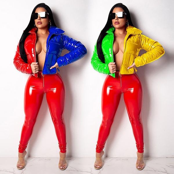 bright pu faux fur leather cropped puffer jacket women winter coats waterproof latex long sleeve bubble warm parka#20 women's down & pa, Black
bright pu faux fur leather cropped puffer jacket women winter coats waterproof latex long sleeve bubble warm parka#20 women's down & pa, Black