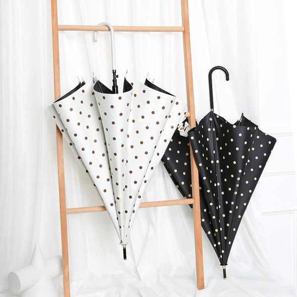 umbrellas dot long handle straight umbrella sunshade and rain dual-use girls simple parasol semi-automatic women
umbrellas dot long handle straight umbrella sunshade and rain dual-use girls simple parasol semi-automatic women